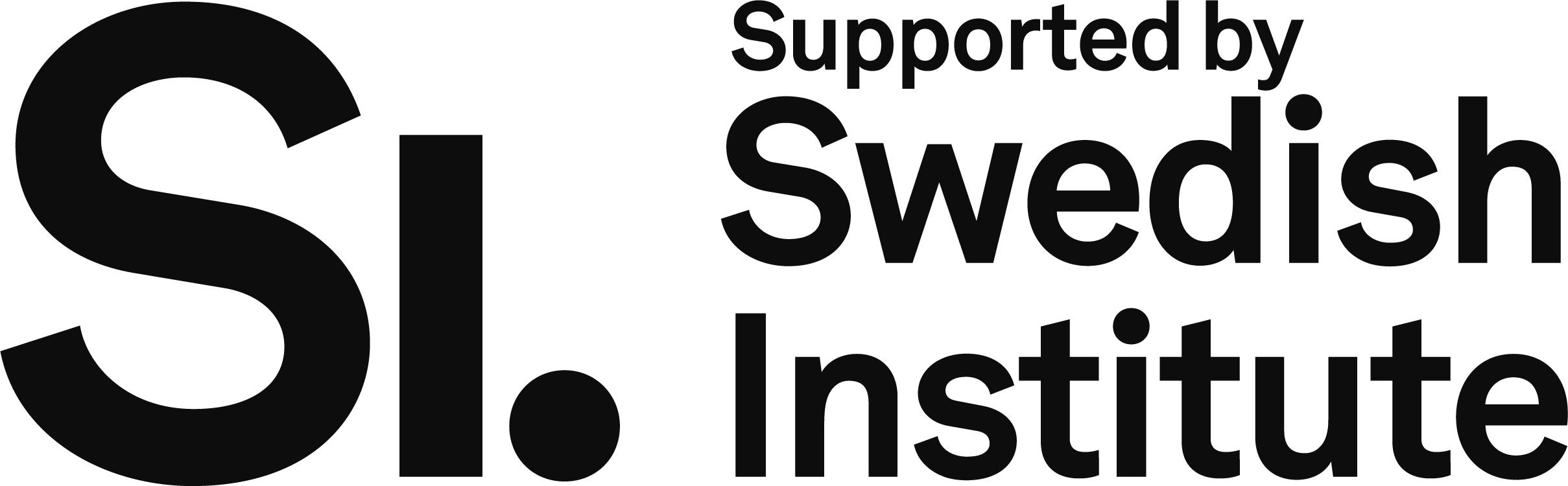 Si Swedish Institute Supportedby CMYK BLACK